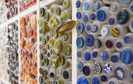 Knöpfe bei Simply Stitch in Berlin, Handarbeitsgeschäft
