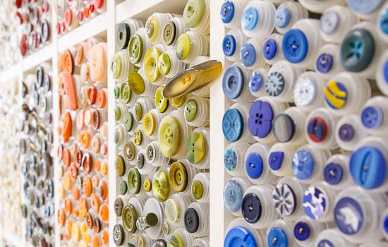 Knöpfe bei Simply Stitch in Berlin, Handarbeitsgeschäft