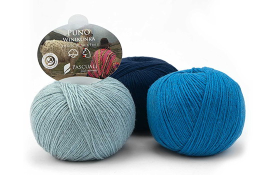 pascuali-puno-winikunka-blautoene Puno Winikunka von Pascuali in Blautönen, Wollknäuelgruppe