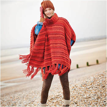 rico-creative-melange-big-super-chunky-poncho Pocho aus Rico Creative Melange Big Super Chunky